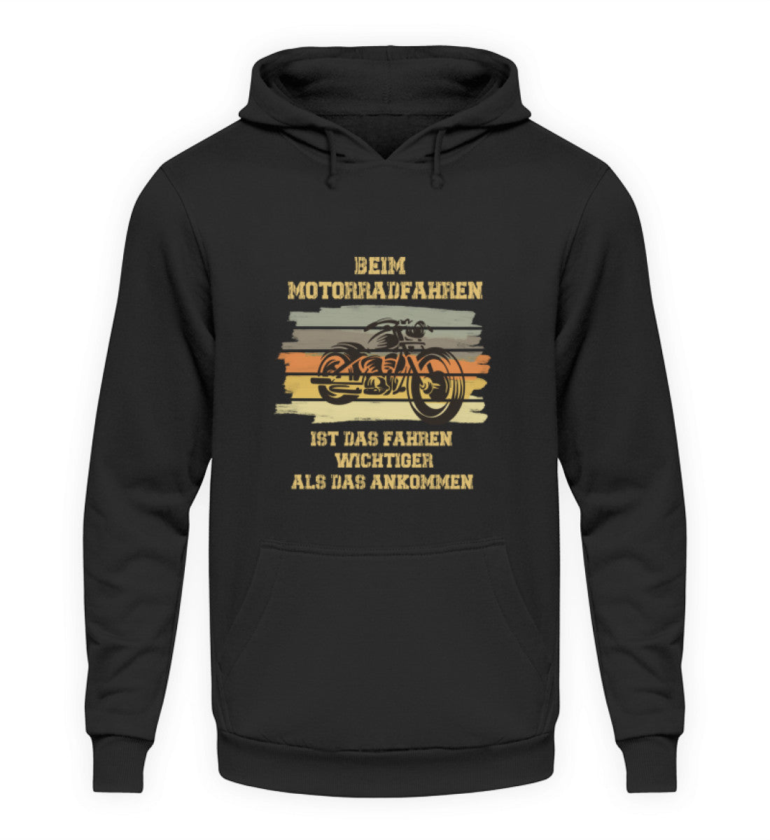 Beim Motorradfahren  - Unisex Kapuzenpullover Hoodie