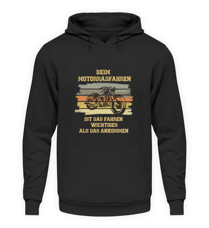 Beim Motorradfahren  - Unisex Kapuzenpullover Hoodie