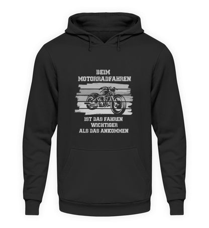 Beim Motorradfahren  - Unisex Kapuzenpullover Hoodie